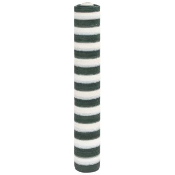 Gossi plasa protectie intimitate, verde/alb, 1,2x10 m, hdpe, 75 g/m2
