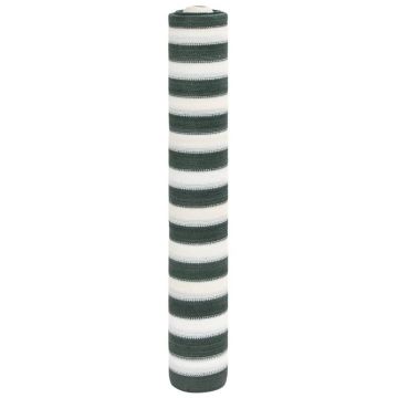 Gossi plasa protectie intimitate, verde/alb, 1,2x25 m, hdpe, 75 g/m2