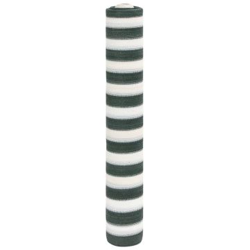 Gossi plasa protectie intimitate, verde/alb, 1,8x10 m, hdpe, 195 g/m2