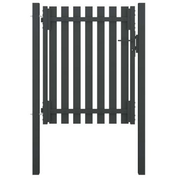 Gossi poarta de gard gradina, antracit, 1 x 1,5 m, otel