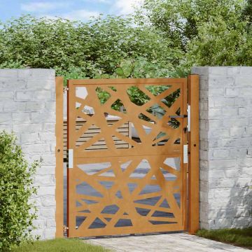 Gossi poarta de gradina design cu lumina otel rezistent la intemperii