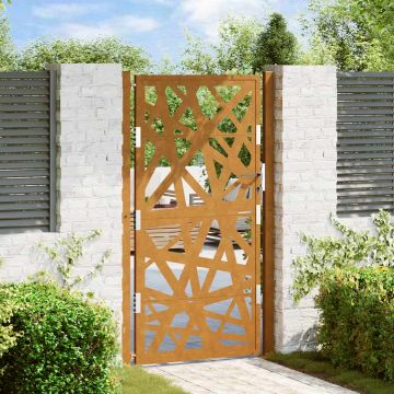 Gossi poarta de gradina design cu lumina otel rezistent la intemperii