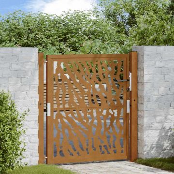 Gossi poarta de gradina design cu urme otel rezistent la intemperii