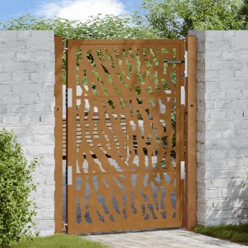 Gossi poarta de gradina design cu urme otel rezistent la intemperii