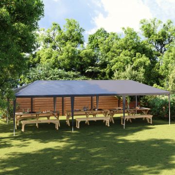 Gossi cort de petrecere profesional, antracit, 4 x 9 m, 90 g/m2