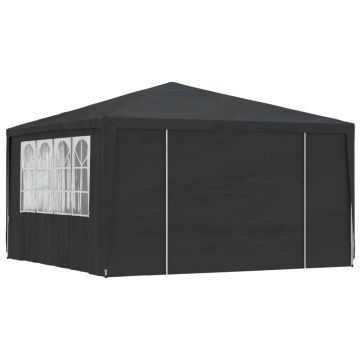 Gossi cort petrecere profesional pereti laterali antracit 4x4m 90g/m2