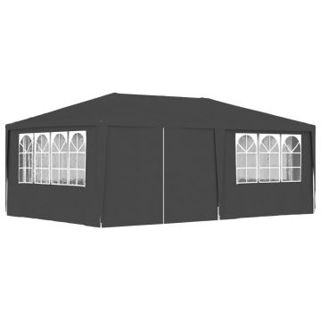 Gossi cort petrecere profesional pereti laterali antracit 4x6m 90g/m2