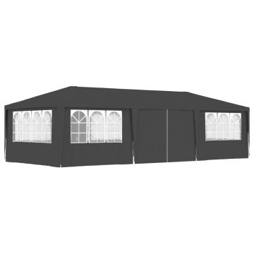 Gossi cort petrecere profesional pereti laterali antracit 4x9m 90g/m2