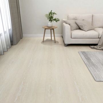 Gossi placi de pardoseala autoadezive, 55 buc., bej, pvc, 5,11 m2