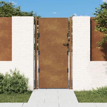 Gossi poarta de gradina, 105x205 cm, otel corten