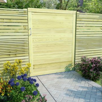 Gossi poarta de gradina, 125 x 100 cm, lemn de pin tratat