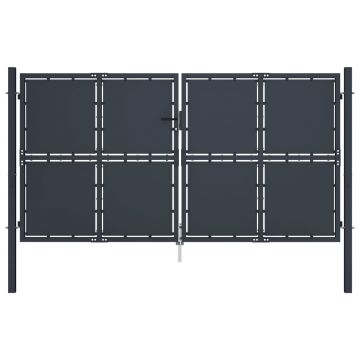 Gossi poarta de gradina, antracit, 300 x 125 cm, otel