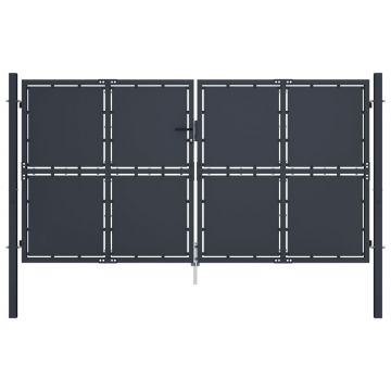 Gossi poarta de gradina, antracit, 300 x 150 cm, otel