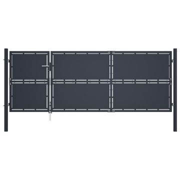 Gossi poarta de gradina, antracit, 350 x 125 cm, otel
