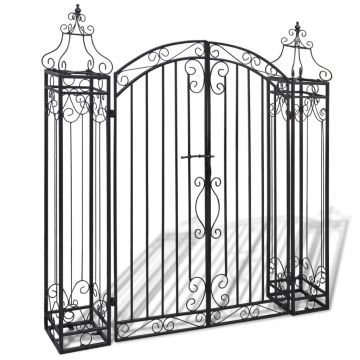 Gossi poarta de gradina ornamentala, fier forjat, 122 x 20,5 x 134 cm