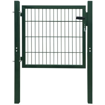 Gossi poarta pentru gard 2d (simpla), verde, 106x130 cm
