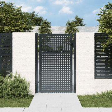 Gossi poarta pentru gradina, antracit, 105x175 cm, otel