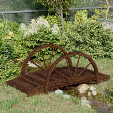 Gossi pod de gradina jumatate de roata 99x50x38 cm lemn masiv brad
