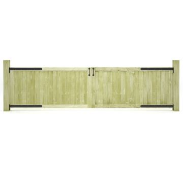 Gossi porti de gradina, 2 buc., 300 x 75 cm, lemn de pin tratat
