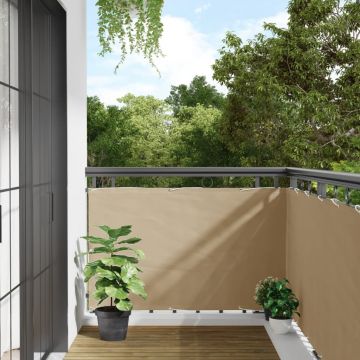 Gossi prelata pentru balcon din tesatura oxford, 90x600cm, bej