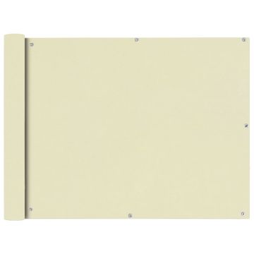 Gossi prelata pentru balcon din tesatura oxford, 90x600cm, crem