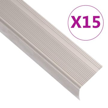 Gossi profile trepte in forma de l, 15 buc. sampanie 90 cm aluminiu