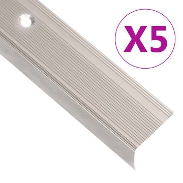 Gossi profile trepte in forma de l, 5 buc. sampanie 100 cm aluminiu