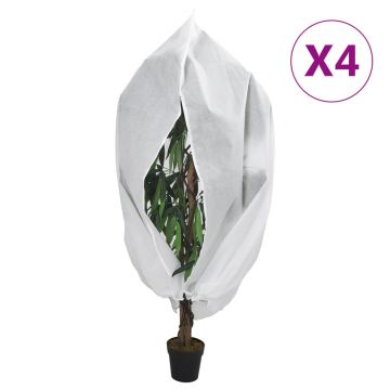 Gossi protectie de fleece plante cu fermoar 4 buc 70 g/m2 3,93x3 m