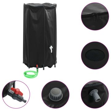 Gossi rezervor de apa cu robinet, pliabil, 380 l, pvc