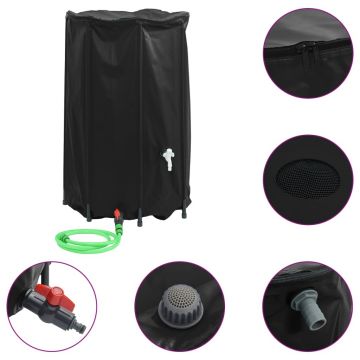 Gossi rezervor de apa cu robinet, pliabil, 500 l, pvc
