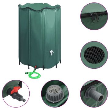 Gossi rezervor de apa de ploaie rabatabil cu cep, 1250 l