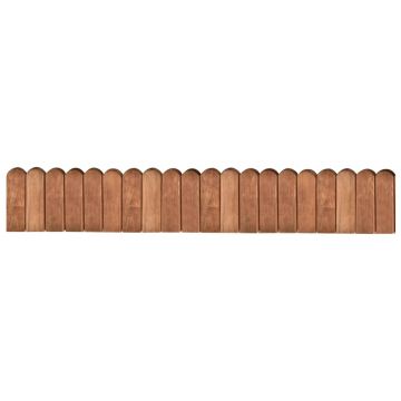 Gossi rola de bordura, maro, 120 cm, lemn de pin tratat