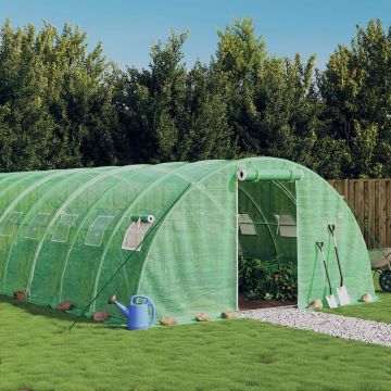 Gossi sera cu cadru din otel, verde, 88 m2, 22x4x2 m