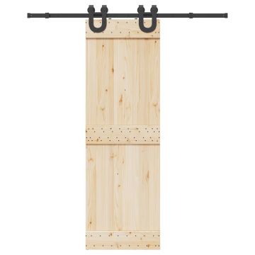 Gossi set feronerie pentru usa glisanta, negru, 183 cm, otel