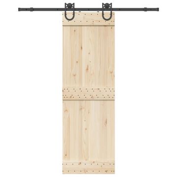 Gossi set feronerie pentru usa glisanta, negru, 183 cm, otel