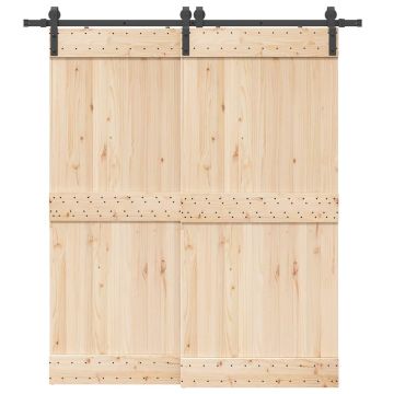 Gossi set feronerie pentru usi glisante, negru, 200 cm, otel