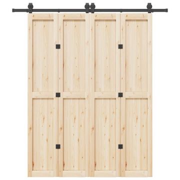 Gossi set feronerie pentru usi glisante, negru, 200 cm, otel