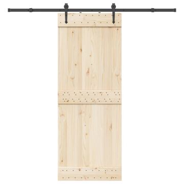 Gossi set feronerie pentru usi glisante, negru, 213,5 cm, otel