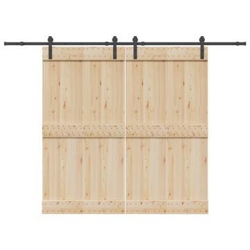 Gossi set feronerie pentru usi glisante, negru, 427 cm, otel