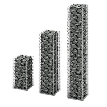 Gossi set gabioane, 3 buc, sarma galvanizata