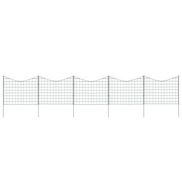 Gossi set gard de gradina arcuit concav, verde, 77,5 x 64 cm