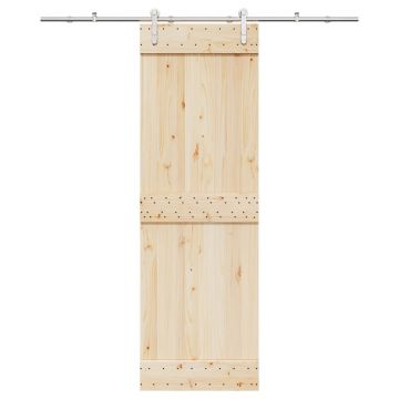 Gossi set piese pentru usa glisanta, argintiu, 183 cm otel inoxidabil