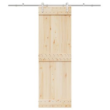 Gossi set piese pentru usa glisanta, argintiu, 200 cm otel inoxidabil