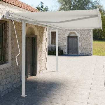 Gossi set stalp pentru copertina, alb, 450x245 cm, fier