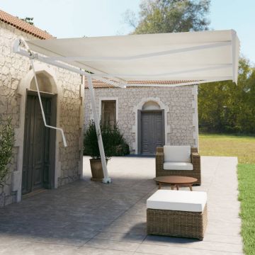 Gossi set stalp pentru copertina, alb, 600x245 cm, fier