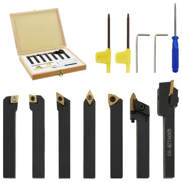 Gossi set unelte de strunjire indexabile, 12 piese, 8x8 mm, 70 mm