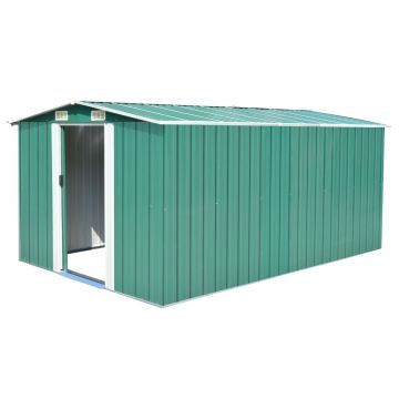 Gossi sopron de gradina, 257x392x181 cm, verde, metal