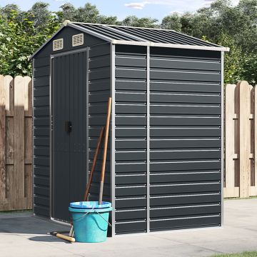 Gossi sopron de gradina, antracit, 191x130x198 cm, otel galvanizat