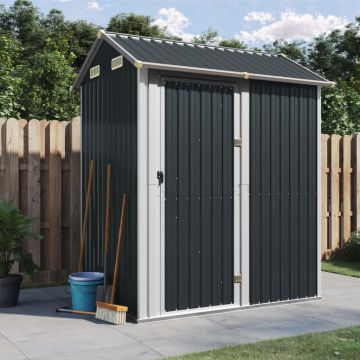 Gossi sopron de gradina, antracit, 192x152,5x237 cm, otel galvanizat