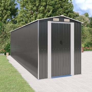 Gossi sopron de gradina, antracit, 192x689x223 cm, otel galvanizat